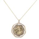 9ct Yellow Gold 1893 Victoria Full Sovereign Coin Pendant and Chain 20"