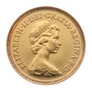 1982 Elizabeth II Decimal Portrait UK Half Sovereign Coin