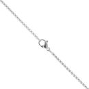 Unique & Co Stainless Steel and Black IP Plated Chain Inlay Cross Pendant and Chain 20"