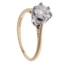 18ct Yellow Gold 1.00ct Brilliant Cut Diamond Solitaire Ring