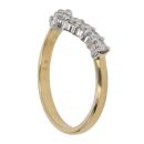 18ct Yellow Gold 0.42ct Brilliant Cut Diamond Wishbone Ring