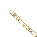 9ct Yellow Gold Figaro Bracelet 8"