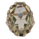 9ct Yellow Gold Citrine Large Stone Ring