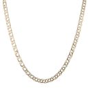 9ct Yellow Gold Double Curb Chain 20"
