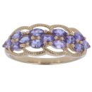 9ct Yellow Gold Amethyst Fancy Ring