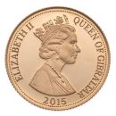 2015 Elizabeth II St George & The Dragon 1 Pound Gibraltar Coin Boxed with Proof