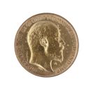 1910 Edward VII Large Head UK Half Sovereing Coin