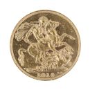 1910 Edward VII Large Head UK Full Sovereign Coin