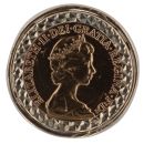 9ct Yellow Gold 1982 Elizabeth II UK Half Sovereign Coin Ring
