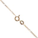 9ct Yellow Gold Cubic Zirconia Cluster Pendant and Chain 18"