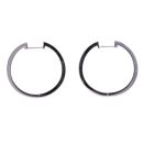 Sterling Silver Cubic Zirconia Hoop Earrings by Icesia