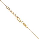 22ct Yellow White and Rose Gold Disco Bead Chain 14.5"