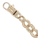 9ct Yellow Gold Patterned Belcher Bracelet 8"