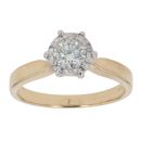 18ct Yellow Gold 0.50ct Brilliant Cut Diamond Solitaire Ring