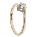 9ct Yellow Gold 0.15ct Brilliant Cut Diamond Solitaire Ring
