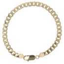 9ct Yellow Gold Curb Bracelet 8"