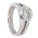 18ct White Gold Diamond 2.30ct Solitaire Ring