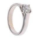 18ct White Gold 0.50ct Brilliant Cut Diamond Solitaire Ring
