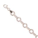 9ct White Gold Fancy Bracelet 7.5"