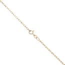 9ct Yellow and White Gold Cubic Zirconia Mermaid Pendant and Belcher Chain 30"