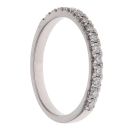 Platinum 0.15ct Diamond Half Eternity Ring