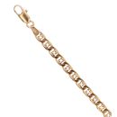 9ct Yellow Gold Curb Fancy Bracelet 7.5"
