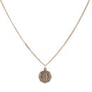 9ct Yellow Gold St Christopher Pendant and Chain 16"