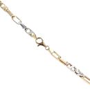 14ct Yellow and White Gold Chain 24"