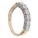 9ct Yellow Gold Moissanite Eternity Ring