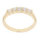 18ct Yellow Gold 0.50ct Brilliant Cut Diamond Five Stone Ring