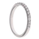 9ct White Gold 0.25ct Brilliant Cut Diamond Half Eternity Ring