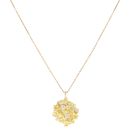18ct Yellow Gold 0.30ct Diamond Nugget Pendant and Chain 18"