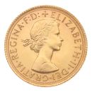 1965 Elizabeth II First Portrait UK Full Sovereign Coin