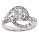 18ct White Gold 1.20ct Brilliant Cut Diamond Solitaire Ring