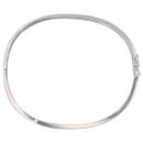 9ct White Gold 0.65ct Brilliant Cut Diamond Two Row Bangle