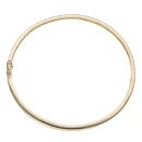 14ct Yellow Gold 1.00ct Baguette Cut Diamond Bangle