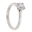 Platinum 0.71ct Diamond Solitaire Ring