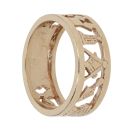 9ct Yellow Gold Cut Out Masonic Ring