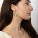 Silver Personalised Nameplate Creole Earrings
