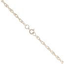 9ct Yellow Gold Cubic Zirconia Mum Pendant And Chain 20"