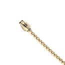 14ct Yellow Gold Monaco Bub Plain Lock Bead Bracelet 7"
