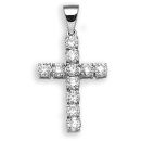 18ct White Gold 2.00ct Diamond Cross
