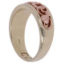 9ct Yellow and Rose Gold Cariad Clogau Ring