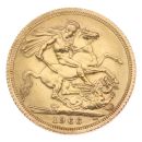 1966 Elizabeth II First Portrait UK Full Sovereign Coin