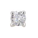 9ct Yellow Gold Round Diamond Solitaire Stud Earrings