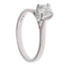 18ct White Gold 0.55ct Brilliant Cut Diamond Solitaire Ring