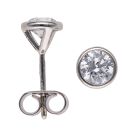 9ct White Gold 1.00ct Brilliant Cut Lab Grown Diamond Stud Earrings