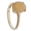 9ct Yellow Gold Yellow Opal Single Stone Ring