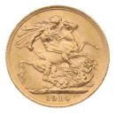 1914 George V Large Head UK Full Sovereign Coin