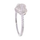 Silver Cubic Zirconia Heart Ring by Icesia
